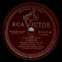 Victor 78 #8042 - Enrico Caruso - &quot;Il Trovatore - Act IV&quot; - £7.74 GBP