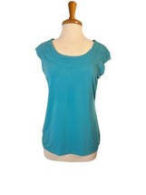 East 5th Women’s Blue Short Sleeve Blouse Top Size M - £8.51 GBP