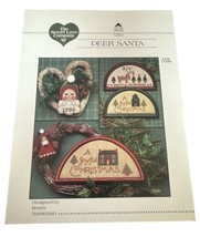 The Need&#39;l Love Company. Deer Santa. L-13-DS. VTG Cross Stitch Pattern.  - £9.66 GBP