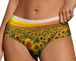 Floral Sunflowers Panties for Women Lace Briefs Soft Ladies Hipster Unde... - $13.99