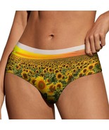 Floral Sunflowers Panties for Women Lace Briefs Soft Ladies Hipster Unde... - $19.19 CAD