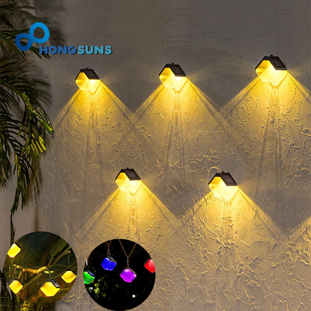 LED Solar Wall Light Outdoor Waterproof Balcony Wall Lights for Courtyard Street - £57.73 GBP