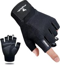 Breathable Microfiber Exercise Gloves for Cycling &amp; Gym Training - Small... - $29.65