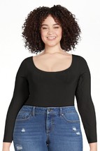 Sofia Jeans Women&#39;s Seamlessly Smoothing Scoop Neck Bodysuit, Black Size XXL(20) - $21.77