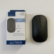 Insignia - Wireless Optical 3-Button Travel Mouse - Slim - Black - $7.13
