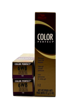 Wella Color Perfect Permanent Creme Gel HairColor 6WB Warm Dark Blonde-2 Pack - £14.75 GBP