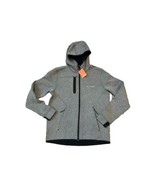 Elevate Jacket Mens Small Gray Reforge Logo Full Zip Pockets Hooded Thum... - $33.91