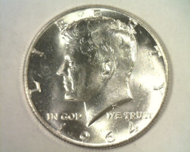 1964 Kennedy Half Dollar Choice / Gem Uncirculated Ch. / Gem Unc. Nice Original - $19.00