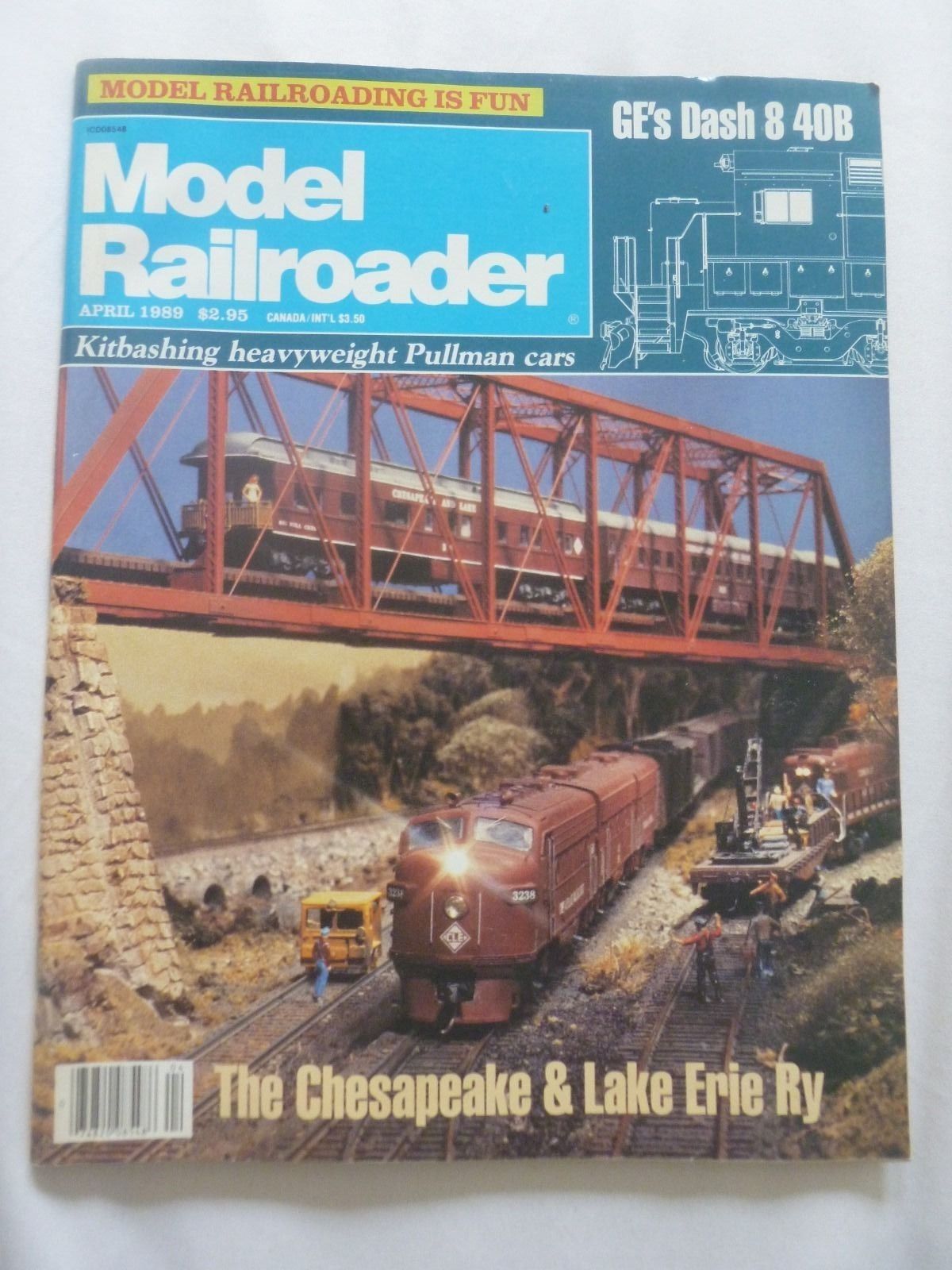 Model Railroader Magazine  April 1989 - $2.96