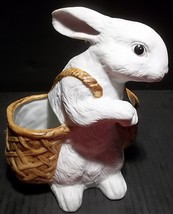 Tailored Tiles Rabbit Bunny Planter Vase Figurine Easter Christmas Cente... - $24.99