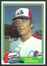 1981 Topps Baseball Card # 267 Montreal Expos Stan Bahnsen nr mt - £0.39 GBP