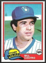 1981 Topps Baseball Card # 271 Milwaukee Brewers Bill Castro nr mt - £0.39 GBP