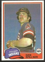 1981 Topps Baseball Card # 276 Cleveland Indians Dan Spillner nr mt - $0.50