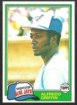 1981 Topps Baseball Card # 277 Toronto Blue Jays Alfredo Griffin nr mt - £0.39 GBP