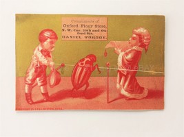 1880s Antique Anthropomorphic Beetle Flour Store Oxford Ma Victorian Trade Card - £14.96 GBP