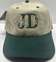 Vintage John Deere Truckers Hat Beige Green Initials Script Adj. Basebal... - €11,80 EUR