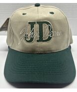 Vintage John Deere Truckers Hat Beige Green Initials Script Adj. Basebal... - $13.85