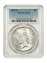 1927-S $1 PCGS AU53 - $178.24