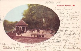 Excelsior Springs Missouri Siloam Spring Oval Wndow Postcard 1904 Kasson Photo - £6.95 GBP