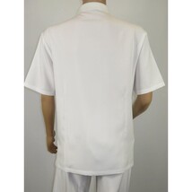 Men Silversilk 2pc Walking Leisure Matching Suit Italian Woven Knits 71003 White image 12