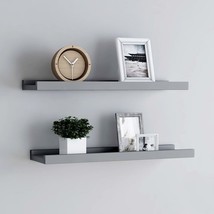  Frame Ledge Shelf Set of 2 Gray MDF Small Wall mounting - $76.99