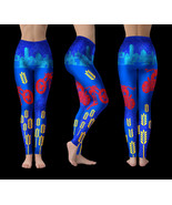 Wisconsin US State Glitter Effect Leggings  - $58.79 CAD