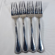 Waterford Somerset SET 4 Forks Salad Fork 7&quot; SF glossy Stainless Vintage - $40.00