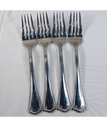 Waterford Somerset SET 4 Forks Salad Fork 7&quot; SF glossy Stainless Vintage - $40.00