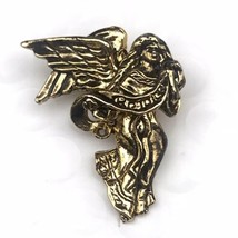 Angel Pin Brooch Gold Tone Vintage - $9.95