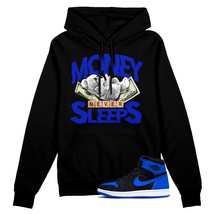 Royal Reimagined 1 Blue White Black Hoodie Match MNS - £50.35 GBP+