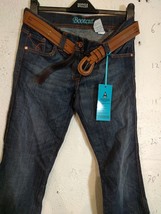 Womens Jeans - Bootcut Size 12 R Cotton Blue Jeans - £15.57 GBP