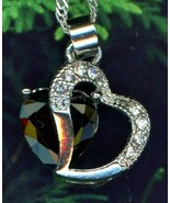 Hoja Infinito Amor Collar con Corazón Piedra de Nacimiento Cristal Joyer... - $44.30 CAD