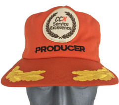 CCX Trucker Hat Mesh Snap back Vintage By New Era Made In USA Scrambled Eggs - £23.39 GBP