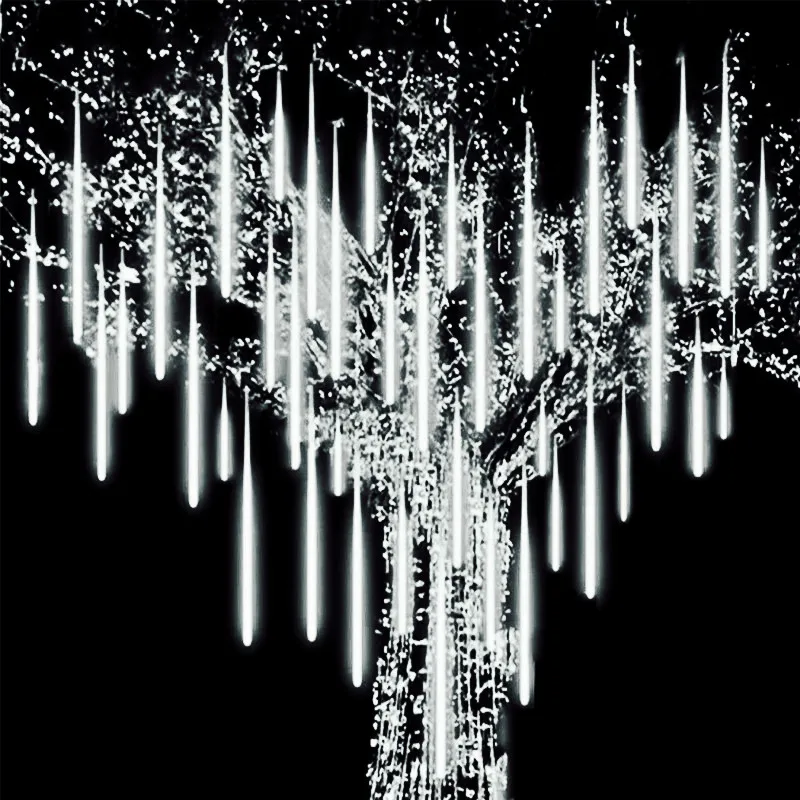 LED Meteor Shower Fairy Lights String Gar Christmas Light for Tree Home Garden D - £69.28 GBP
