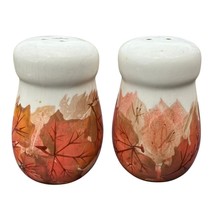  Autumn Leaves Salt &amp; Pepper Shakers Vintage Fall Harvest Kitchen Décor - $18.99