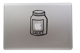 Apple Sauce Vinyl Decal Laptop Macbook Sticker - $5.00