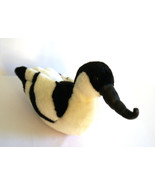 Very Unique Plush Bird Toy, Stuffed Goosander, Goose, Duck, Black and wh... - $20.37 CAD