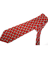 Ralph Lauren Vintage Tie  1980s Hipster Necktie Mens Tie Red Navy - $29.88 CAD