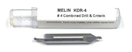 #4 Carbide Combined Drill &amp; Countersink 60 Degree Melin KDR-4 17367 - $30.41