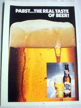 1983 Pabst Blue Ribbon Beer Color Ad Pabst...The Real Taste of Beer! - £6.36 GBP