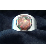 Womens Mens Unisex Dichroic Fused Glass and Metal Cuff  Bracelet ~ Beaut... - $45.00