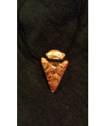 Handmade Clay Arrowhead Tribal Necklace ~ Can be Aromatic  - $10.00