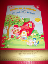 Strawberry Shortcake Craft Book Art Straw Berry World Reusable Sticker Stories - £3.84 GBP