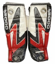 Sherwood GP 9960 SR Goalie Leg Pads - Hockey 34&quot; Vintage Adult Goal Gear 2005 - £156.59 GBP