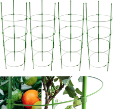 Adjustable Tomato Plant Support Cages 36 Inches Garden Cucumber Trellis, Stake w - £20.67 GBP