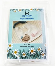 NEW KITKIN Elephant Baby Bib DIY Kit Handmade With Love SEE PHOTOS  - $4.94