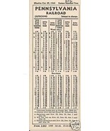 PENNSYLVANIA RAILROAD Timetable Card (October 29, 1944) - $13.55 CAD