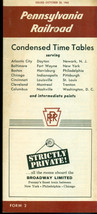 1962 PENNSYLVANIA RAILROAD October 28 Time Tables form 2 - $9.89