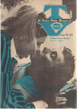 TV DIGEST St. Louis MO July 15 1972 Bridget Loves Bernie cover Preston R. Tisch - £7.75 GBP