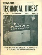 Budocks Technical Digest US Navy newsletter #29 November 1952 - £7.78 GBP